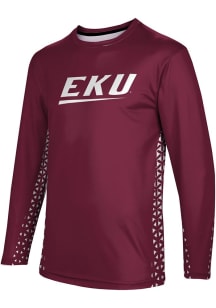 ProSphere Eastern Kentucky Colonels Maroon Geometric Long Sleeve T Shirt