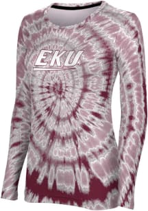 ProSphere Eastern Kentucky Colonels Womens Maroon Tie Dye LS Tee