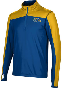 ProSphere Kent State Golden Flashes Mens Navy Blue Sharp Long Sleeve Qtr Zip Pullover