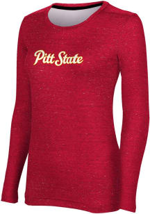 ProSphere Pitt State Gorillas Womens Red Heather LS Tee