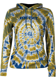 ProSphere Kent State Golden Flashes Womens Navy Blue Tie Dye Hooded Sweatshirt