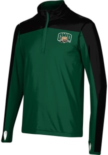 ProSphere Ohio Bobcats Mens Green Sharp Long Sleeve Qtr Zip Pullover