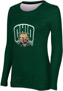 ProSphere Ohio Bobcats Womens Green Heather LS Tee