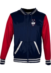 ProSphere UConn Huskies Mens Navy Blue Letterman Light Weight Jacket