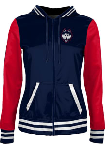 ProSphere UConn Huskies Womens Navy Blue Letterman Light Weight Jacket