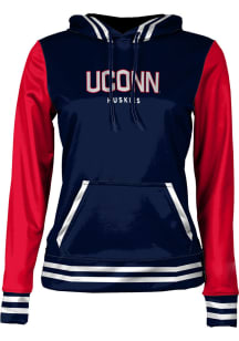 ProSphere UConn Huskies Womens Navy Blue Letterman Hooded Sweatshirt