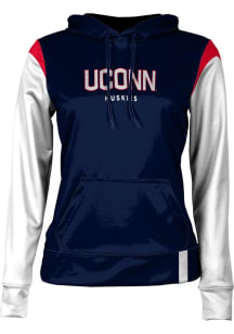 ProSphere UConn Huskies Womens Navy Blue Tailgate Hooded Sweatshirt
