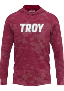 ProSphere Troy Trojans Mens Red Disrupter Long Sleeve Hoodie