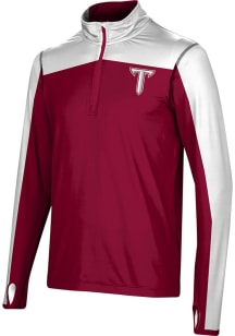 ProSphere Troy Trojans Mens Red Sharp Long Sleeve Qtr Zip Pullover