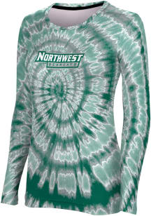 ProSphere Northwest Missouri State Bearcats Womens Green Tie Dye LS Tee