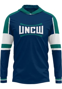 ProSphere UNCW Seahawks Mens Navy Blue Throwback Long Sleeve Hoodie