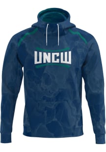 ProSphere UNCW Seahawks Mens Navy Blue Element Long Sleeve Hoodie
