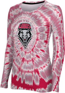 ProSphere New Mexico Lobos Womens Red Tie Dye LS Tee