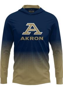 ProSphere Akron Zips Mens Blue Hex Pro Long Sleeve Hoodie