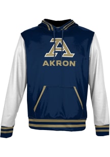 ProSphere Akron Zips Mens Blue Letterman Long Sleeve Hoodie