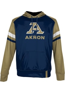 ProSphere Akron Zips Mens Blue Old School Long Sleeve Hoodie