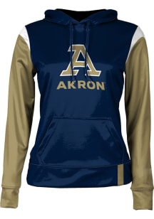 ProSphere Akron Zips Womens Blue Tailgate Hooded Sweatshirt