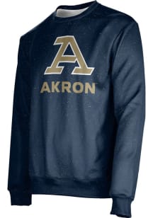ProSphere Akron Zips Mens Blue Heather Long Sleeve Crew Sweatshirt