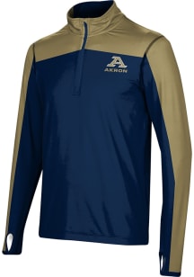ProSphere Akron Zips Mens Blue Sharp Long Sleeve Qtr Zip Pullover