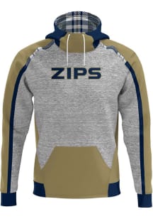 ProSphere Akron Zips Mens Blue Heritage Long Sleeve Hoodie