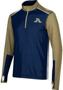ProSphere Akron Zips Mens Blue Counter Long Sleeve Qtr Zip Pullover