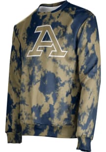 ProSphere Akron Zips Mens Blue Grunge Long Sleeve Crew Sweatshirt