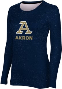 ProSphere Akron Zips Womens Blue Heather LS Tee