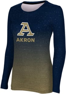 ProSphere Akron Zips Womens Blue Ombre LS Tee