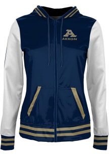ProSphere Akron Zips Womens Blue Letterman Light Weight Jacket