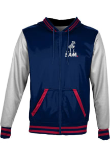 ProSphere Samford University Bulldogs Mens Navy Blue Letterman Light Weight Jacket