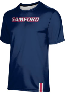 ProSphere Samford University Bulldogs Navy Blue Solid Short Sleeve T Shirt