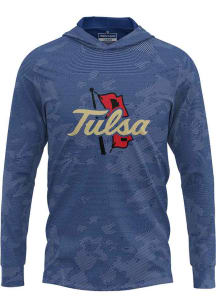 ProSphere Tulsa Golden Hurricane Mens Navy Blue Disrupter Long Sleeve Hoodie