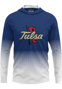 ProSphere Tulsa Golden Hurricane Mens Navy Blue Hex Pro Long Sleeve Hoodie