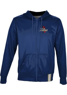 ProSphere Tulsa Golden Hurricane Mens Navy Blue Solid Light Weight Jacket