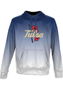 ProSphere Tulsa Golden Hurricane Mens Navy Blue Zoom Long Sleeve Hoodie