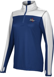 ProSphere Tulsa Golden Hurricane Womens Navy Blue Sharp Qtr Zip