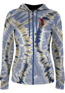 ProSphere Tulsa Golden Hurricane Womens Navy Blue Tie Dye Light Weight Jacket