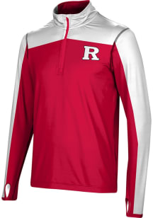 ProSphere Rutgers Scarlet Knights Mens Red Sharp Long Sleeve Qtr Zip Pullover