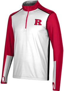 ProSphere Rutgers Scarlet Knights Mens Red Counter Long Sleeve Qtr Zip Pullover