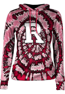 ProSphere Rutgers Scarlet Knights Womens Red Tie Dye Hooded Sweatshirt