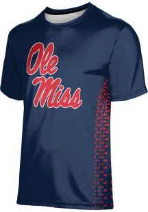 ProSphere Ole Miss Rebels Navy Blue Geometric Short Sleeve T Shirt
