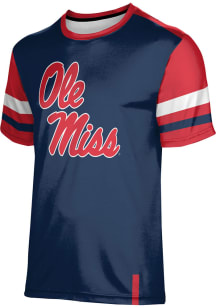 ProSphere Ole Miss Rebels Navy Blue Old School Short Sleeve T Shirt