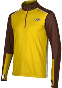 ProSphere Western Michigan Broncos Mens Brown Counter Long Sleeve Qtr Zip Pullover