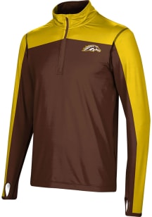 ProSphere Western Michigan Broncos Mens Brown Sharp Long Sleeve Qtr Zip Pullover