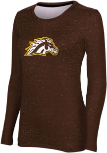ProSphere Western Michigan Broncos Womens Brown Heather LS Tee