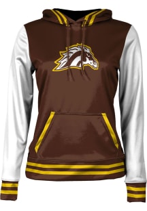 ProSphere Western Michigan Broncos Womens Brown Letterman Hooded Sweatshirt