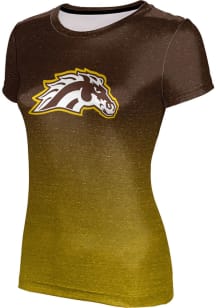 ProSphere Western Michigan Broncos Womens Brown Ombre Short Sleeve T-Shirt