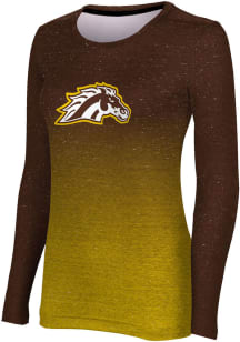 ProSphere Western Michigan Broncos Womens Brown Ombre LS Tee