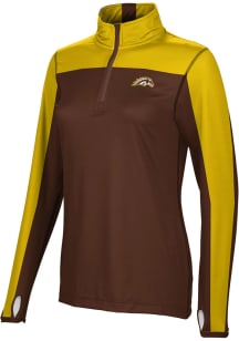 ProSphere Western Michigan Broncos Womens Brown Sharp Qtr Zip