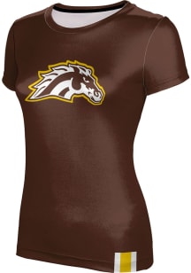 ProSphere Western Michigan Broncos Womens Brown Solid Short Sleeve T-Shirt